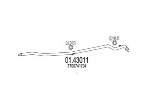 MTS 01.43011 išleidimo kolektorius
7700741794