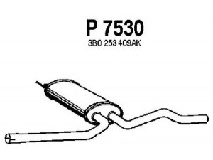 FENNO P7530 vidurinis duslintuvas 
 Išmetimo sistema -> Duslintuvas
3B0253409AK