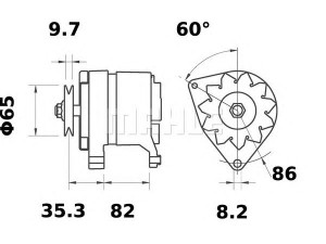 MAHLE ORIGINAL MG 618 kintamosios srovės generatorius
82989529