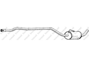 BOSAL 285-139 vidurinis duslintuvas 
 Išmetimo sistema -> Duslintuvas
6732445