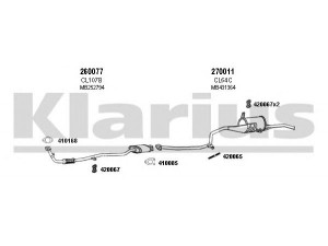 KLARIUS 210099E išmetimo sistema 
 Išmetimo sistema -> Išmetimo sistema, visa