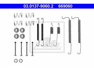 ATE 03.0137-9060.2 priedų komplektas, stabdžių trinkelės 
 Stabdžių sistema -> Būgninis stabdys -> Dalys/priedai