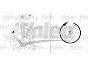 VALEO 458204 starteris 
 Elektros įranga -> Starterio sistema -> Starteris
46231511, 46548653, 46737560, 46774417
