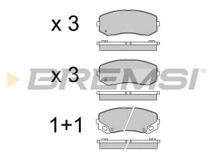 BREMSI BP3551 stabdžių trinkelių rinkinys, diskinis stabdys
MK528944, MK528946, MK529909