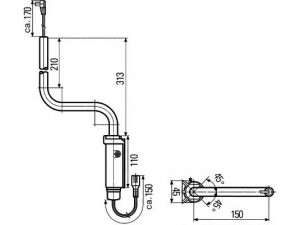 HELLA 8HG 561 107-112 laikiklis, išorinis veidrodėlis