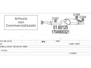 MTS C210574009063 išmetimo sistema 
 Išmetimo sistema -> Išmetimo sistema, visa