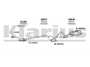 KLARIUS 720833E išmetimo sistema 
 Išmetimo sistema -> Išmetimo sistema, visa
