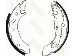 Brake ENGINEERING SH2495 stabdžių trinkelių komplektas 
 Techninės priežiūros dalys -> Papildomas remontas
1005960, 1005970, 1059500, 1101838