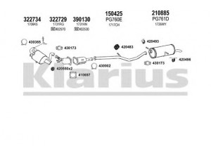 KLARIUS 631283E išmetimo sistema 
 Išmetimo sistema -> Išmetimo sistema, visa