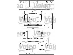 VALEO 598520 stabdžių trinkelių rinkinys, diskinis stabdys 
 Techninės priežiūros dalys -> Papildomas remontas
4605A447, 4605A487, MN102628, MR510544