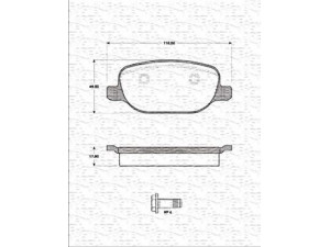 MAGNETI MARELLI 363702161277 stabdžių trinkelių rinkinys, diskinis stabdys 
 Techninės priežiūros dalys -> Papildomas remontas
77362273, 9949203