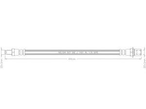 REMKAFLEX 3437 stabdžių žarnelė
9694034405, 9694034406