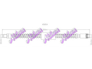 Brovex-Nelson H5854 stabdžių žarnelė 
 Stabdžių sistema -> Stabdžių žarnelės
4403662, 9111662, 8200086894, 8200667750