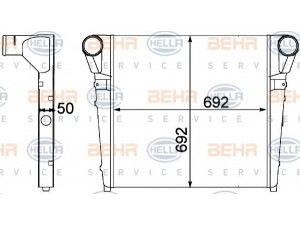 HELLA 8ML 376 758-171 tarpinis suslėgto oro aušintuvas, kompresorius 
 Variklis -> Oro tiekimas -> Įkrovos agregatas (turbo/superįkrova) -> Tarpinis suslėgto oro aušintuvas
50 01 848 520, 50 10 315 371