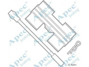 APEC braking KIT238 priedų komplektas, stabdžių trinkelė