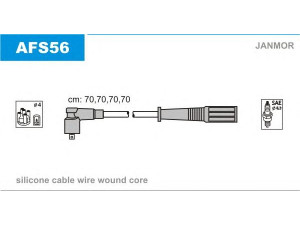 JANMOR AFS56 uždegimo laido komplektas 
 Kibirkšties / kaitinamasis uždegimas -> Uždegimo laidai/jungtys