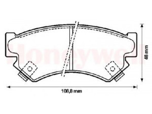 BENDIX 572211B stabdžių trinkelių rinkinys, diskinis stabdys 
 Techninės priežiūros dalys -> Papildomas remontas
725193040, 725193041