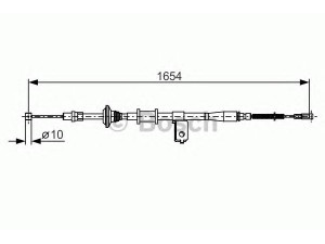 BOSCH 1 987 482 172 trosas, stovėjimo stabdys 
 Stabdžių sistema -> Valdymo svirtys/trosai
96243 462, 96243462
