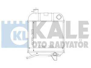 KALE OTO RADYATÖR 163600 radiatorius, variklio aušinimas 
 Aušinimo sistema -> Radiatorius/alyvos aušintuvas -> Radiatorius/dalys
1301.43, 130143