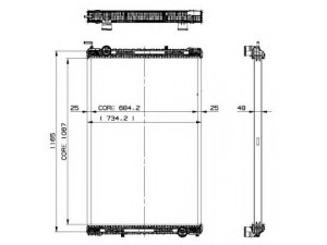 NRF 509885 radiatorius, variklio aušinimas 
 Aušinimo sistema -> Radiatorius/alyvos aušintuvas -> Radiatorius/dalys
0005010601, 0015019701, 0025010601