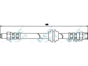 APEC braking HOS3197 stabdžių žarnelė 
 Stabdžių sistema -> Stabdžių žarnelės
3447432, 34474320, 3485043