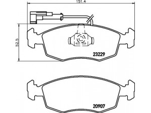HELLA PAGID 8DB 355 009-151 stabdžių trinkelių rinkinys, diskinis stabdys 
 Techninės priežiūros dalys -> Papildomas remontas
71770962, 9946788, 9946861