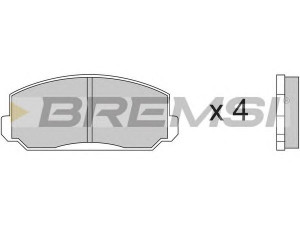BREMSI BP2150 stabdžių trinkelių rinkinys, diskinis stabdys 
 Techninės priežiūros dalys -> Papildomas remontas
06045671671, 064A5689000, 064A5689670