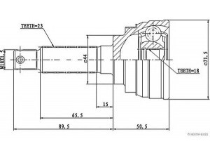 MAGNETI MARELLI 600000063270 jungčių komplektas, kardaninis velenas
44101-84330-000, 44101-84331, 44101-84331-000