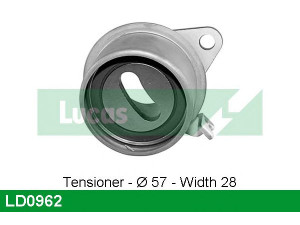 LUCAS ENGINE DRIVE LD0962 įtempiklio skriemulys, paskirstymo diržas
MD356509