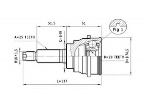 STATIM C.641 jungčių komplektas, kardaninis velenas 
 Ratų pavara -> Sujungimai/komplektas
