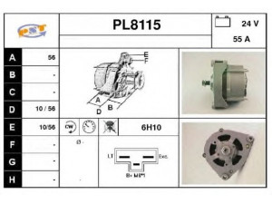 SNRA PL8115 kintamosios srovės generatorius
0051548102