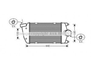AVA QUALITY COOLING PR4058 tarpinis suslėgto oro aušintuvas, kompresorius 
 Variklis -> Oro tiekimas -> Įkrovos agregatas (turbo/superįkrova) -> Tarpinis suslėgto oro aušintuvas
99711063970