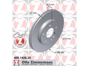 ZIMMERMANN 400.1426.20 stabdžių diskas 
 Dviratė transporto priemonės -> Stabdžių sistema -> Stabdžių diskai / priedai
202 421 0712, 202 421 09 1264, 202 421 0912