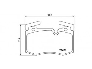 BREMBO P 06 068 stabdžių trinkelių rinkinys, diskinis stabdys 
 Techninės priežiūros dalys -> Papildomas remontas
34116789157, 34116778719, 34116784726