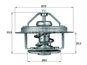 MAHLE ORIGINAL TX 16 79 termostatas, aušinimo skystis 
 Aušinimo sistema -> Termostatas/tarpiklis -> Thermostat
8828492