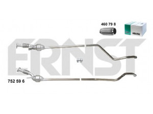 ERNST 752596 katalizatoriaus keitiklis 
 Išmetimo sistema -> Katalizatoriaus keitiklis
82 00 292 822
