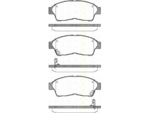 TRISCAN 8110 13157 stabdžių trinkelių rinkinys, diskinis stabdys 
 Techninės priežiūros dalys -> Papildomas remontas
04465-05010, 04465-12500, 04465-12540