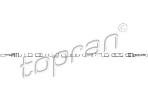 TOPRAN 112 155 trosas, darbinis stabdys 
 Stabdžių sistema -> Valdymo svirtys/trosai
8E0 609 722AF, 8E0 609 722AG, 8E0 609 722AN