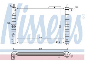 NISSENS 63058A radiatorius, variklio aušinimas 
 Aušinimo sistema -> Radiatorius/alyvos aušintuvas -> Radiatorius/dalys
03096387, 1300 050, 03096387, 1300 050