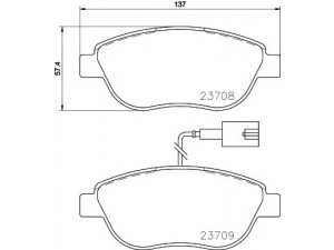 HELLA PAGID 8DB 355 015-791 stabdžių trinkelių rinkinys, diskinis stabdys 
 Techninės priežiūros dalys -> Papildomas remontas
71773152, 77365468, 77365716, 77365865