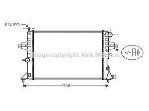 AVA QUALITY COOLING OL2296 radiatorius, variklio aušinimas 
 Aušinimo sistema -> Radiatorius/alyvos aušintuvas -> Radiatorius/dalys
1300257, 9119482, 9193265, 9202504