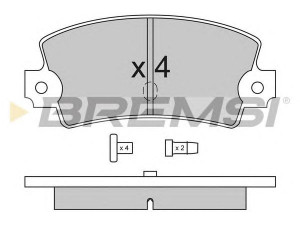 BREMSI BP2114 stabdžių trinkelių rinkinys, diskinis stabdys 
 Techninės priežiūros dalys -> Papildomas remontas
60750725, 60778317, 425099, 6000004734
