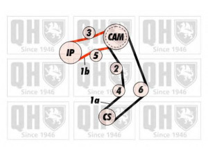 QUINTON HAZELL QTB353 paskirstymo diržas 
 Techninės priežiūros dalys -> Papildomas remontas
046 130 113A, 046130113, 046130113C