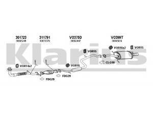 KLARIUS 960324U išmetimo sistema 
 Išmetimo sistema -> Išmetimo sistema, visa
