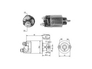ERA 227680 solenoidinis jungiklis, starteris 
 Elektros įranga -> Starterio sistema -> Solenoidinis jungiklis
8 94361 908 0, 28150-10020, 28150-10021