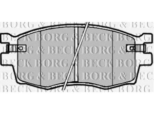 BORG & BECK BBP1923 stabdžių trinkelių rinkinys, diskinis stabdys 
 Techninės priežiūros dalys -> Papildomas remontas
581011GA00, 581011GE00, 581011JA10