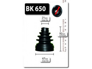 SHAFTEC BK650 gofruotoji membrana, kardaninis velenas 
 Ratų pavara -> Gofruotoji membrana