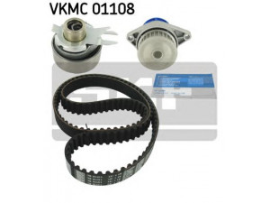 SKF VKMC 01108 vandens siurblio ir paskirstymo diržo komplektas 
 Aušinimo sistema -> Vandens siurblys/tarpiklis -> Vandens siurblys
030 109 119 F, 030 109 243 C, 030 121 005 N