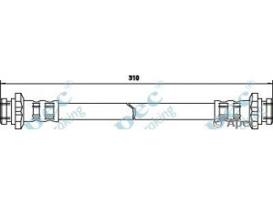 APEC braking HOS3286 stabdžių žarnelė 
 Stabdžių sistema -> Stabdžių žarnelės
4621079916, 4621401, 4621401A16