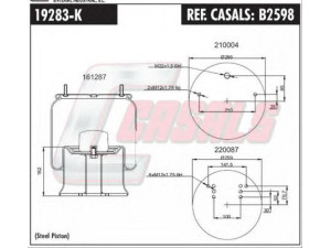 CASALS B2598 dėklas, pneumatinė pakaba
9463281501